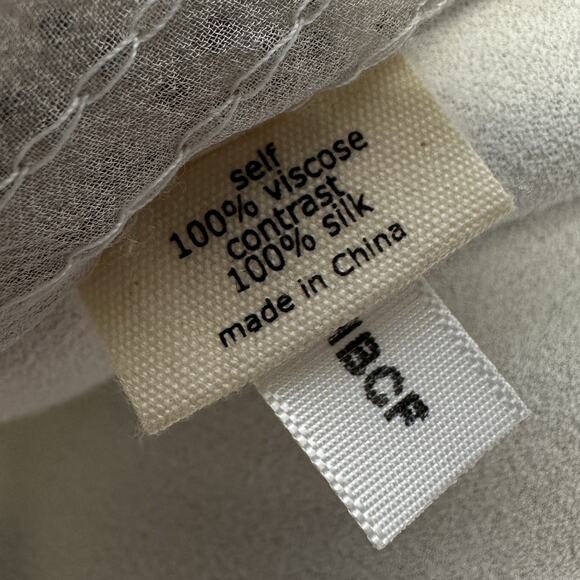 L'AGENCE Beaded Striped Silk Viscose Cream Blouse Top Short Cap Sleeves Size 2‎ - Picture 10 of 12